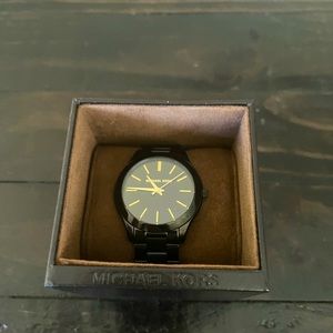 Michael Kors Black Slim Runway Watch